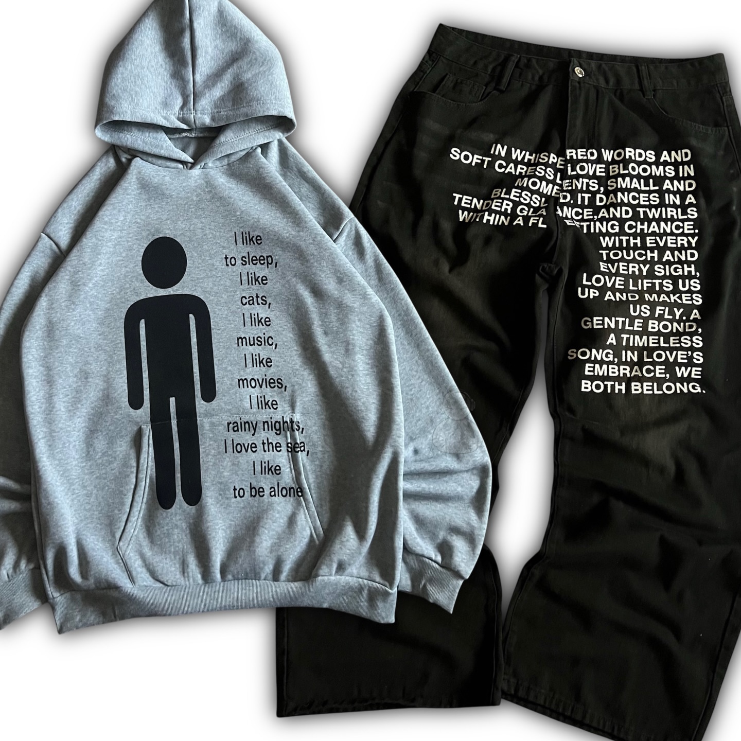Men'S Fashion Zipper Hoodie - 아메리칸 패턴 레터 진 Y2K 남성