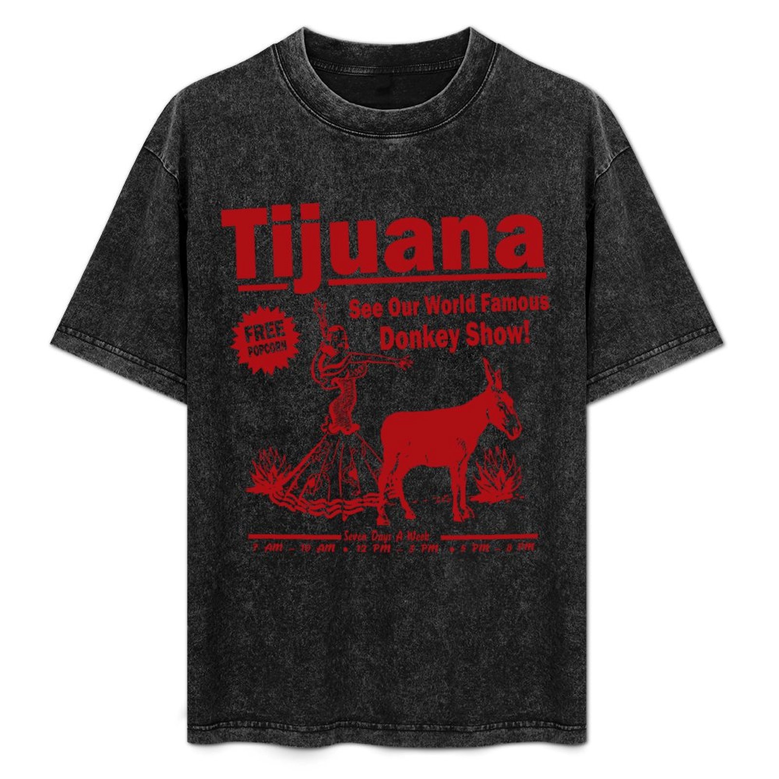 Men'S Fashion Tijuana - 재미있는 셔츠 - 티후아나 당나귀 쇼