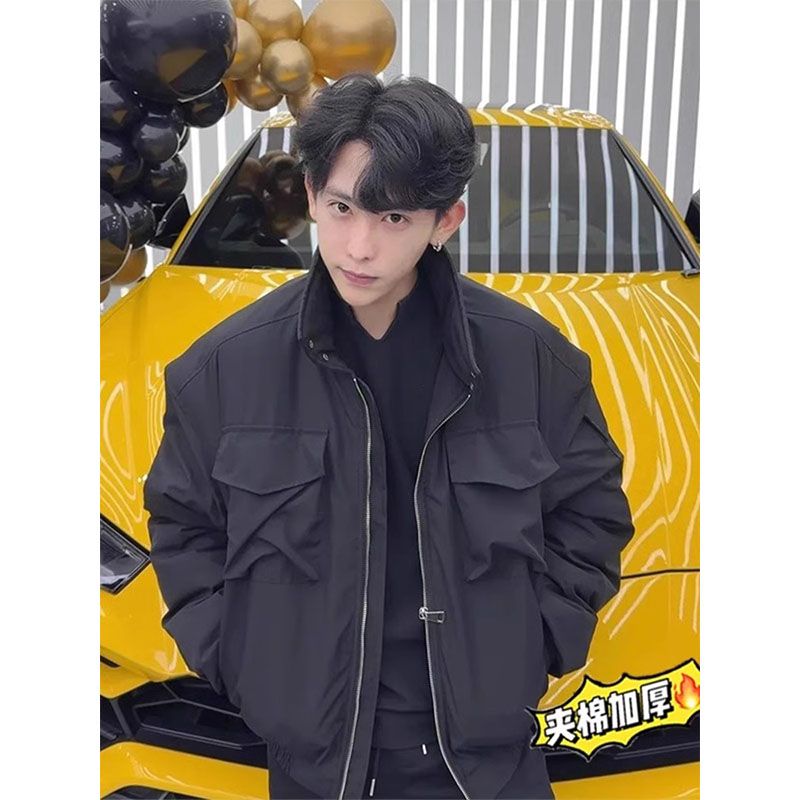 Harrington Jacket - 작업복 재킷, 면 재킷, 남성용 겨울