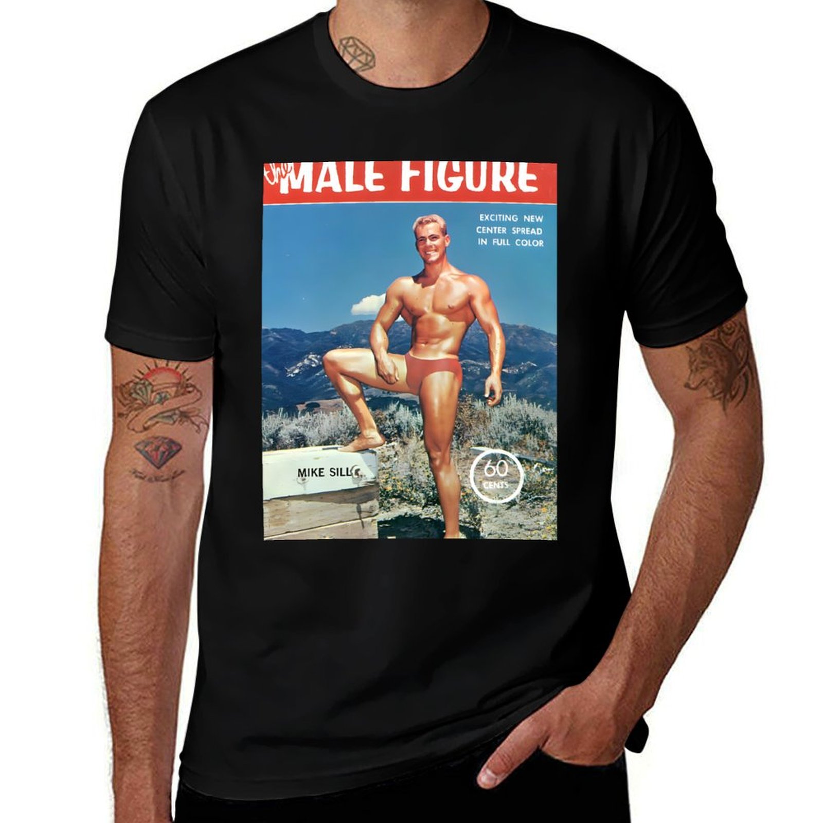 Mens Fashion Magazines - Mike Sill과 함께 있는 남성 그림