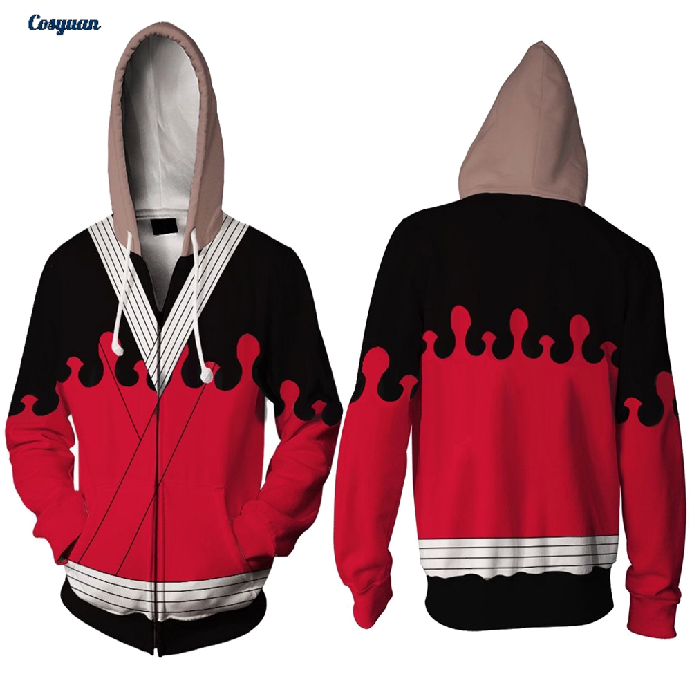 Men'S Fashion Zipper Hoodie - 애니메이션 악마 살인자 코스프레 후드 재킷