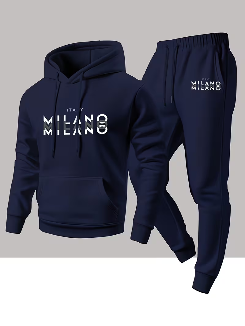 Men'S Fashion Clothing - 남성용 인기 패션 레터 프린트 세트