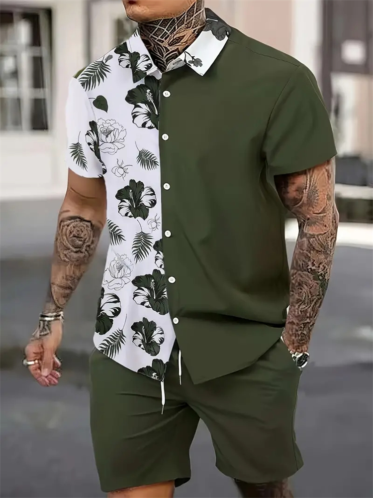Mens Fashion Suits - 남성 패션 수트 칼라 3D 플로럴