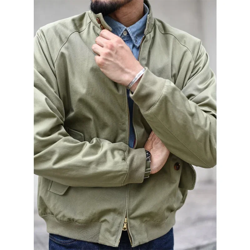 Harrington Jacket - 소스 잔 남성용 빈티지 골프 재킷,