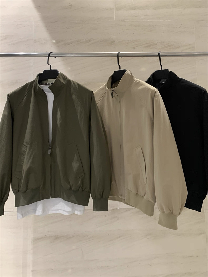 Harrington Jacket - 캐주얼 스타일 스탠드 칼라 지퍼 해링턴