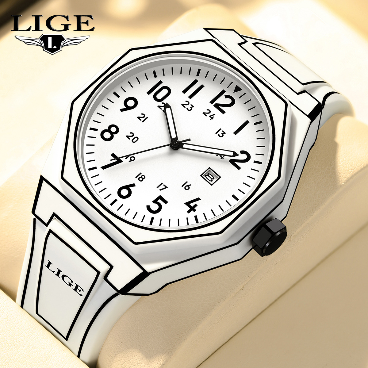 Men'S Fashion Box - LIGE 새로운 남자 시계 군사 남자