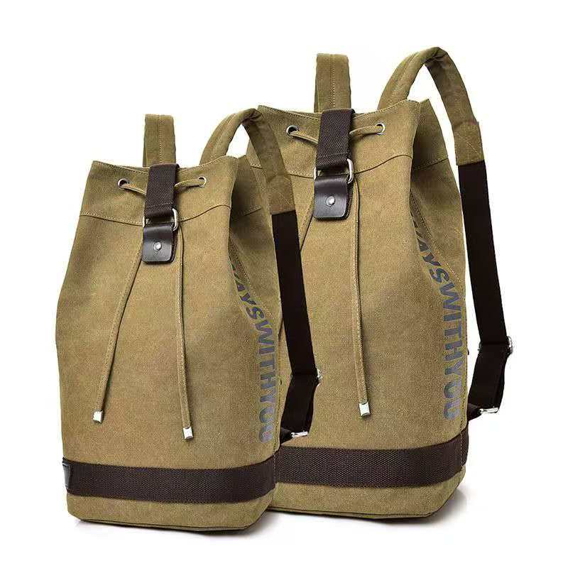 Men'S Fashion Bag - 2026 캔버스 백팩 듀얼 숄더 스트랩