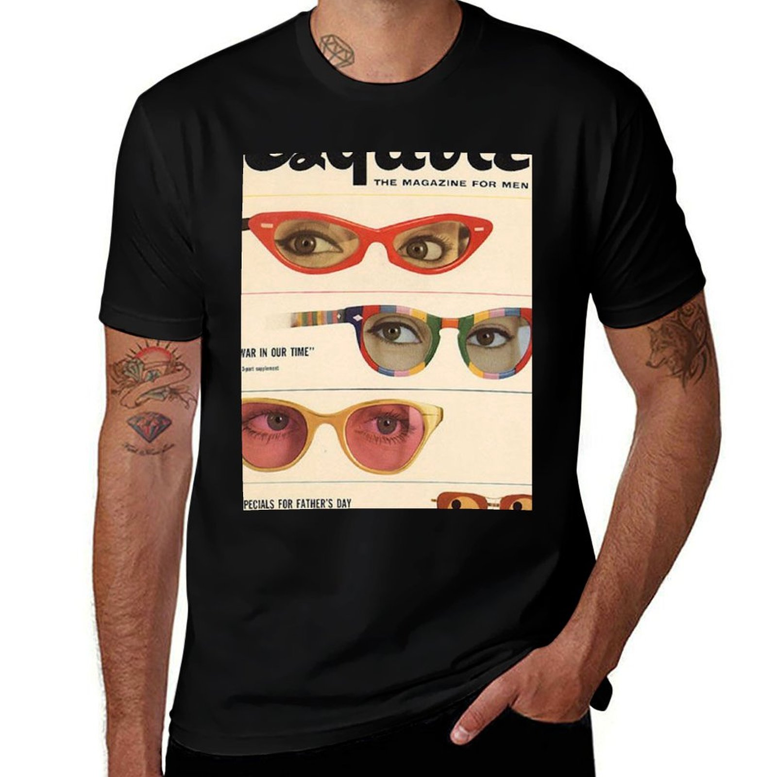 Mens Fashion Magazines - 에스콰이어 1960년대 매거진 선글라스 레트로 패션