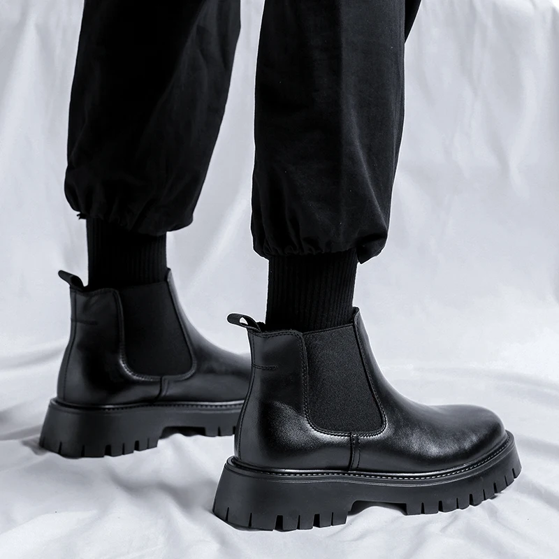 Mens Fashion Dress Shoes - 첼시 부츠 패션 가죽 신사화 남성