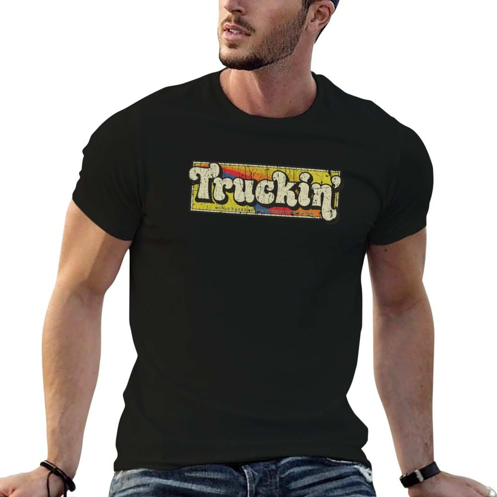 Mens Fashion Magazines - Truckin' Magazine 1975 남성용 티셔츠 패션