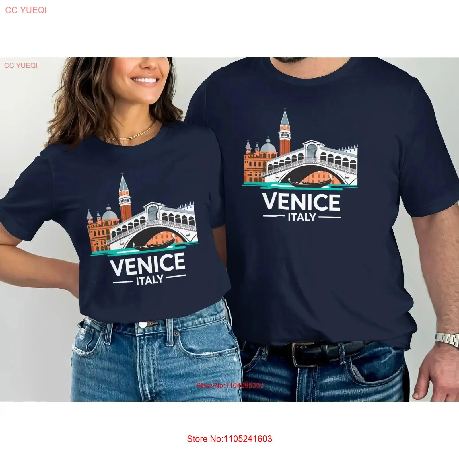 Men'S Fashion Venice Italy - 베니스 이탈리아 셔츠 그녀를 위한 그를