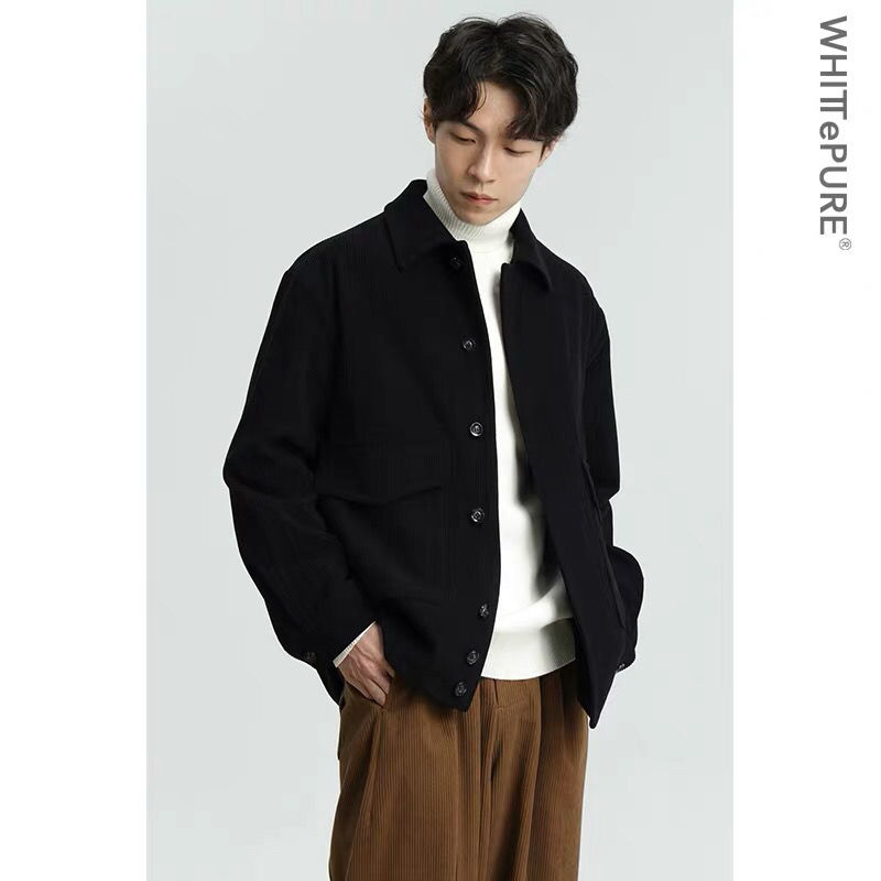 남성 코듀로이 캐주얼 재킷, 레트로 한국 패션 코트,  - Harrington Jacket 리뷰 및 가격