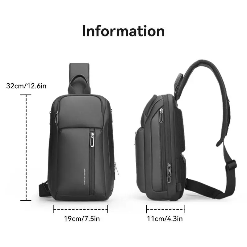마크 라이든 다기능 가슴가방 남성용 크로스백 대용량 캐 - Men'S Fashion Bag 리뷰 및 가격