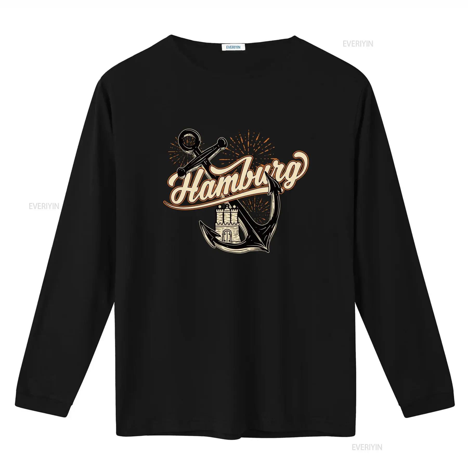 남성용 함부르크 앵커 프린트 티셔츠 남성용 재미있고 스 - Men'S Fashion Hamburg 리뷰 및 가격