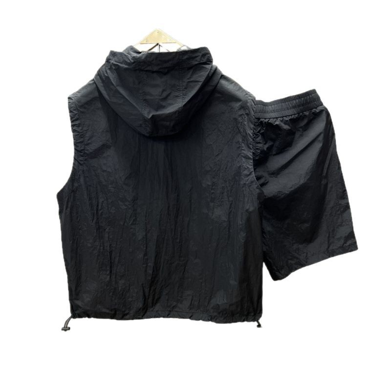 2피스 캐주얼하고 세련된 후드 조끼 반바지 세트 남성  - Mens Fashion Suits 리뷰 및 가격