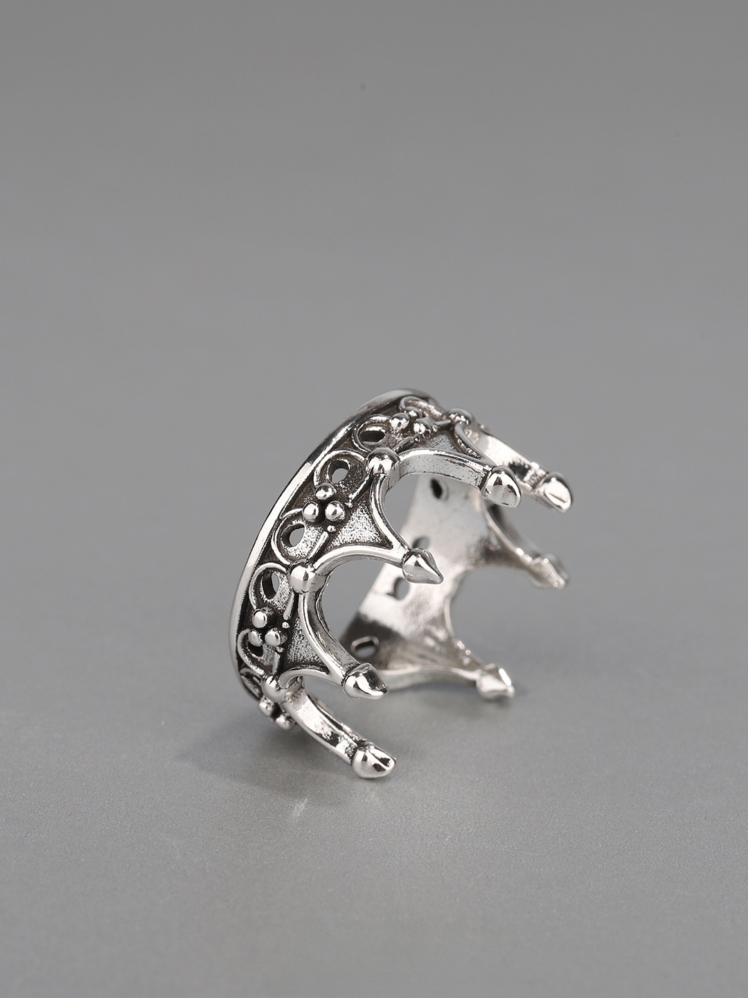 고딕 크라운 링 남성용 조절 가능한 오픈 디자인 개성있 - Men'S Fashion Rings 리뷰 및 가격