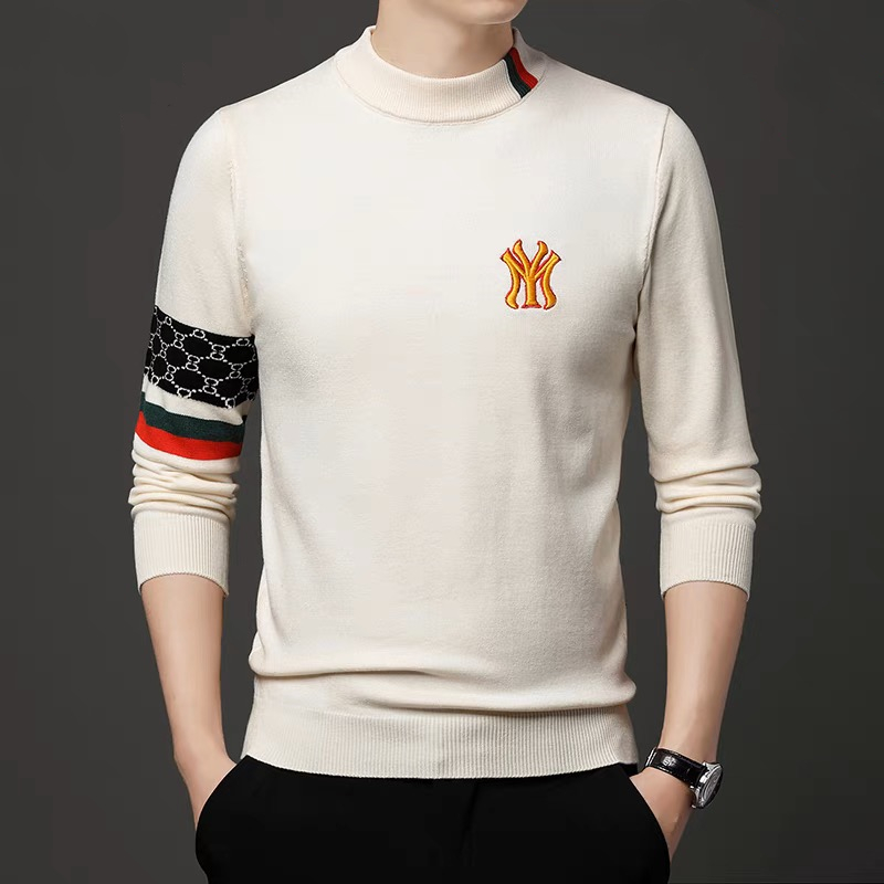 프리미엄 럭셔리 디자이너 브랜드 자수 스웨터 남성 라운 - Mens Fashion Mullet 리뷰 및 가격