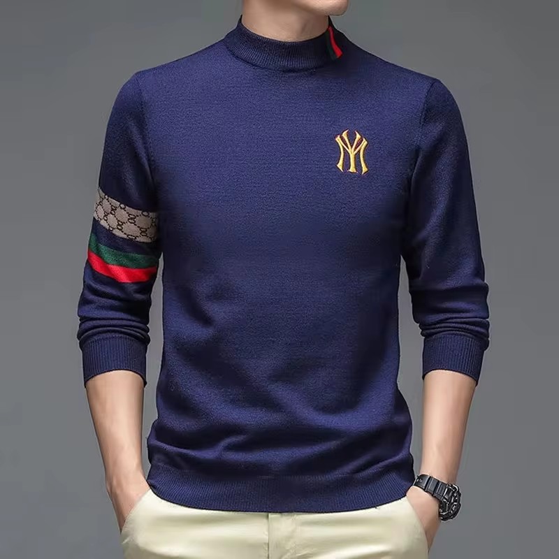 프리미엄 럭셔리 디자이너 브랜드 자수 스웨터 남성 라운 - Mens Fashion Mullet 리뷰 및 가격