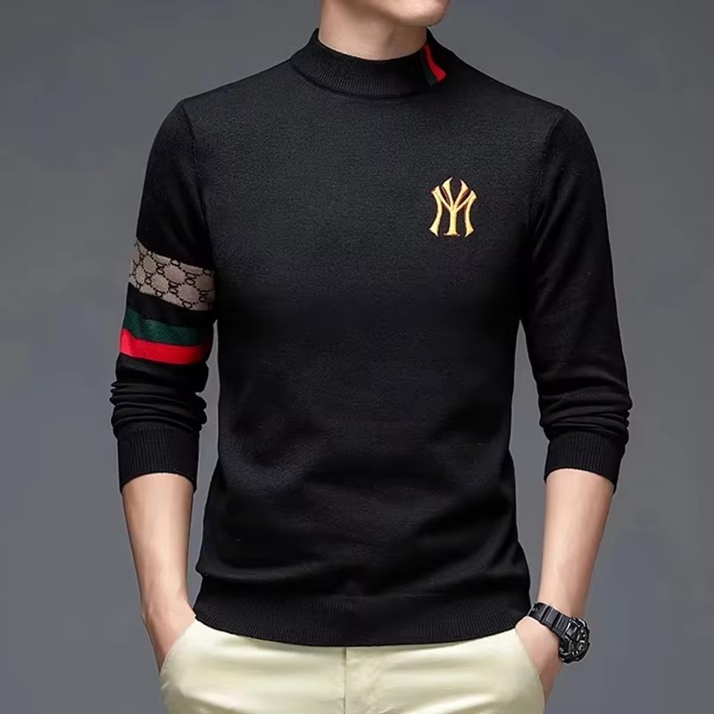 프리미엄 럭셔리 디자이너 브랜드 자수 스웨터 남성 라운 - Mens Fashion Mullet 리뷰 및 가격