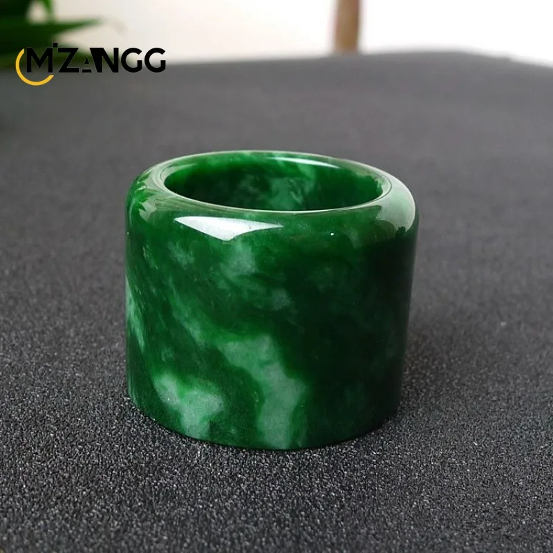 천연 미얀마 경옥 반지, 중국 조각, 분위기 있는 럭셔 - Men'S Fashion Rings 리뷰 및 가격