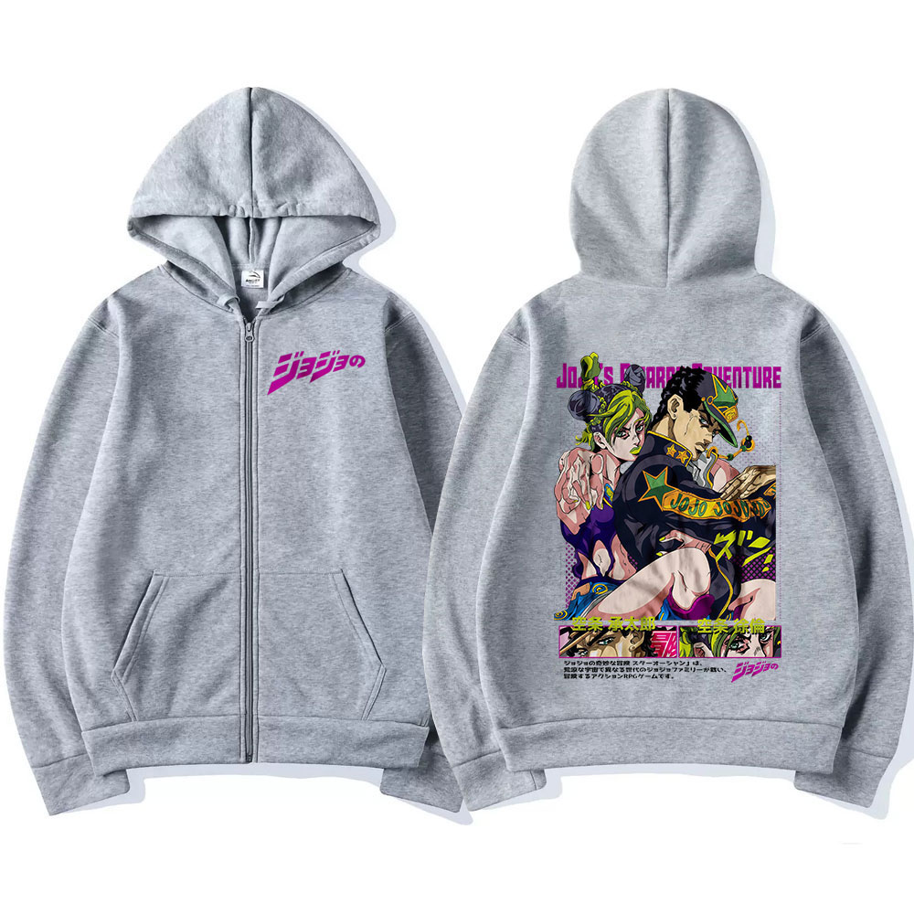 애니메이션 죠죠의 기묘한 모험 지퍼 후드티 쿠죠 죠타로 - Men'S Fashion Zipper Hoodie 리뷰 및 가격