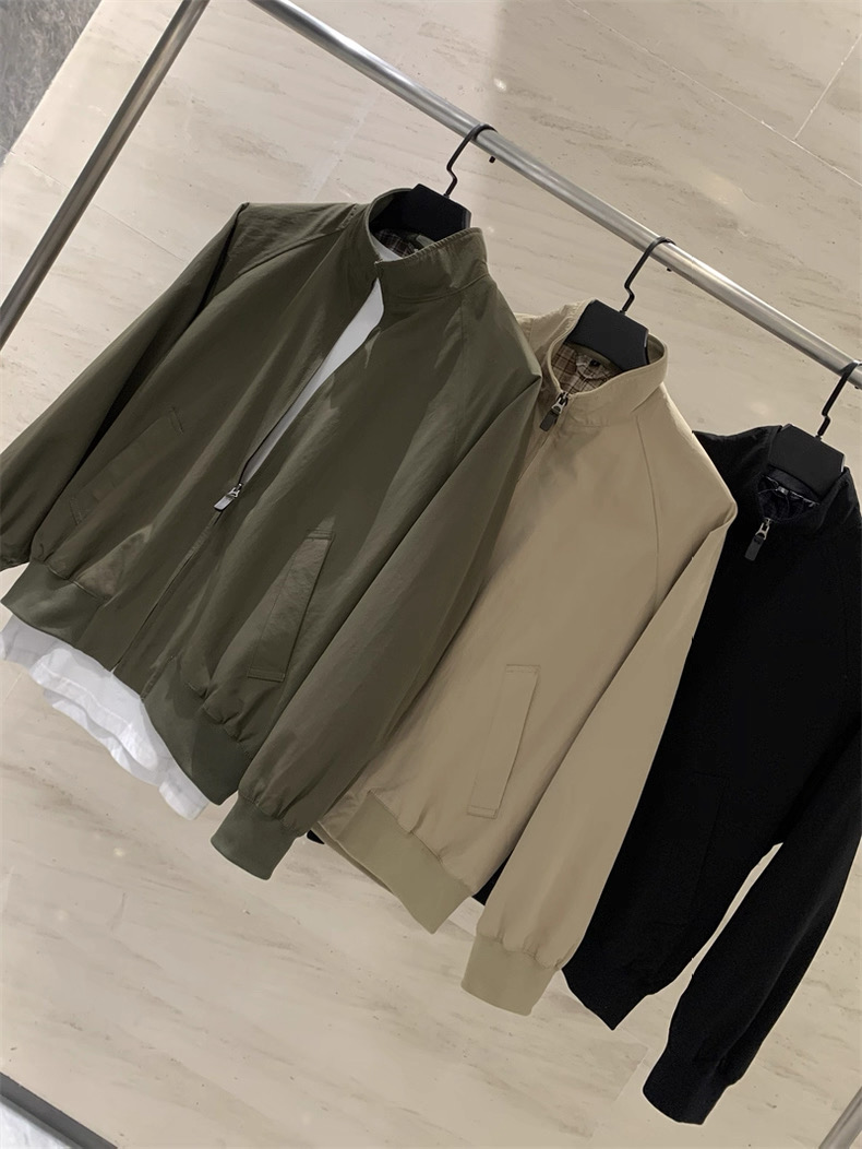 캐주얼 스타일 스탠드 칼라 지퍼 해링턴 재킷 남녀공용  - Harrington Jacket 리뷰 및 가격