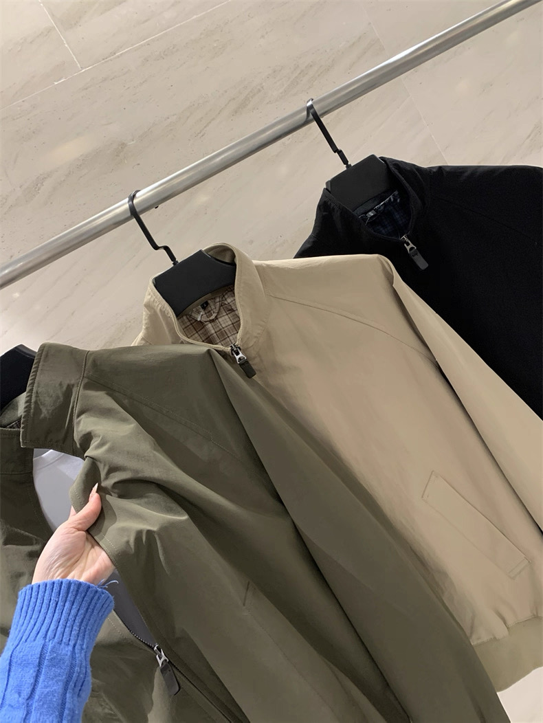 캐주얼 스타일 스탠드 칼라 지퍼 해링턴 재킷 남녀공용  - Harrington Jacket 리뷰 및 가격