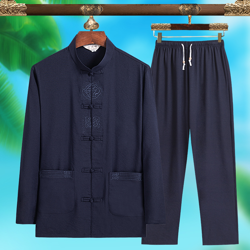 고급스러운 남성 패션 당나라 정장, 순수 실크 경량 긴 - Mens Fashion Suits 리뷰 및 가격
