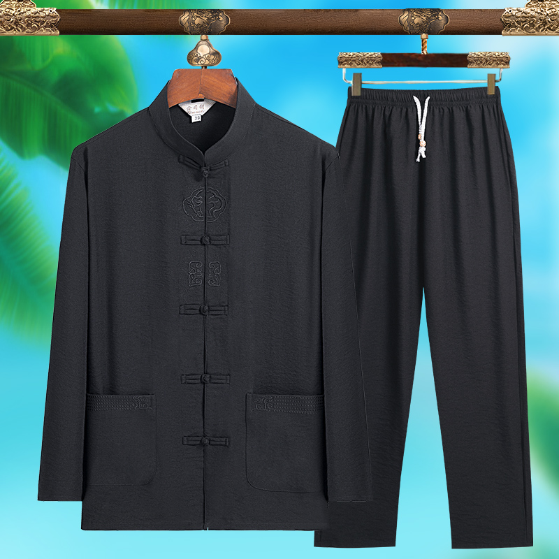 고급스러운 남성 패션 당나라 정장, 순수 실크 경량 긴 - Mens Fashion Suits 리뷰 및 가격