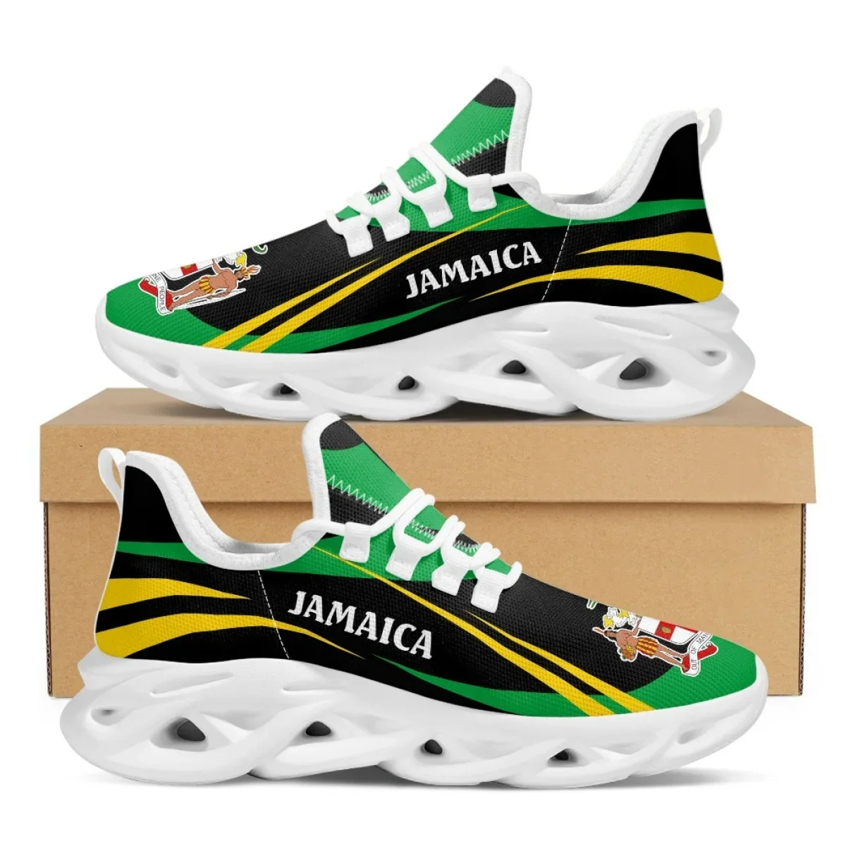 자메이카 국기 프린트 신발 남성 스니커즈 2022 블레 - Men'S Fashion Running Shoes 리뷰 및 가격