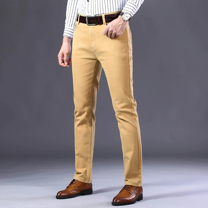 브랜드 클래식 스타일 남성 와인 레드 청바지 패션 비즈 - Men'S Fashion Reviews 리뷰 및 가격