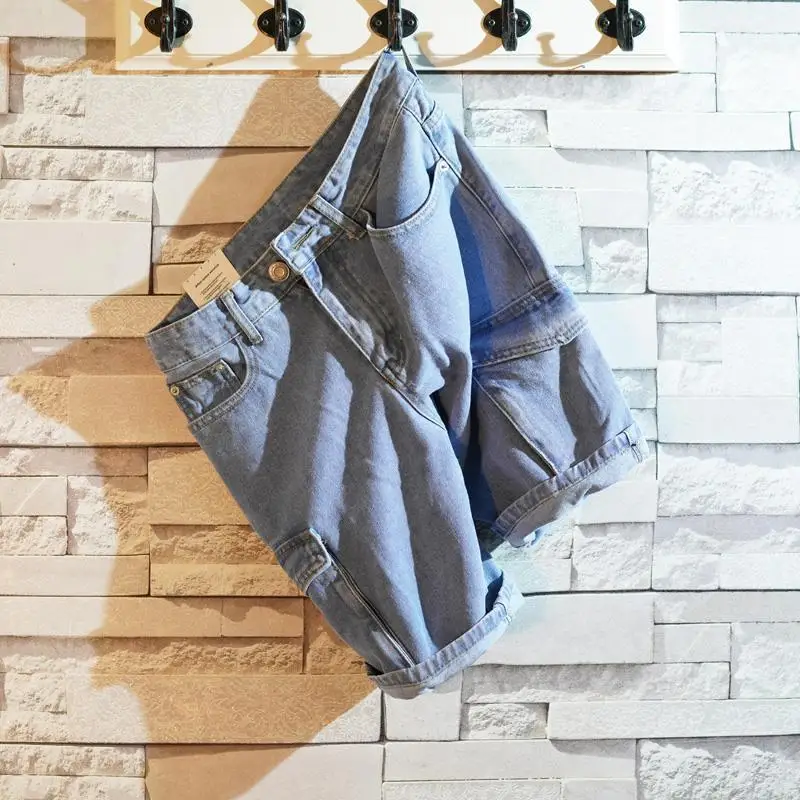남성용 루즈핏 스트레이트 숏 데님 반바지, 포켓 배기  - Men'S Fashion Overalls 리뷰 및 가격