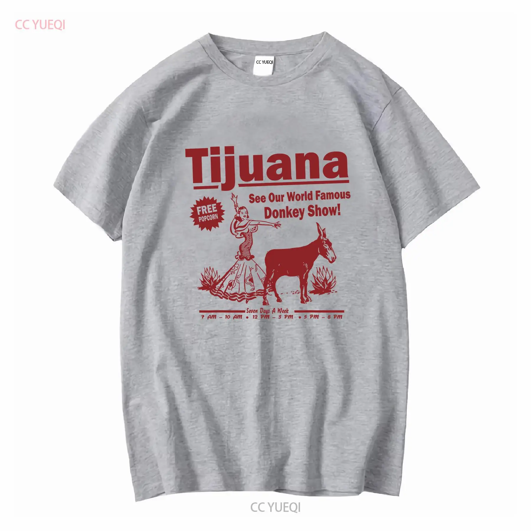 재미 있은 T 셔츠 Tijuana Donkey Show - Men'S Fashion Tijuana 리뷰 및 가격