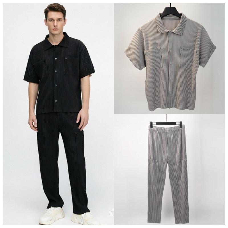 미야케 플리츠 셔츠 세트 플리세 남성 2026 여름 신 - Men'S Fashion Clothing 리뷰 및 가격