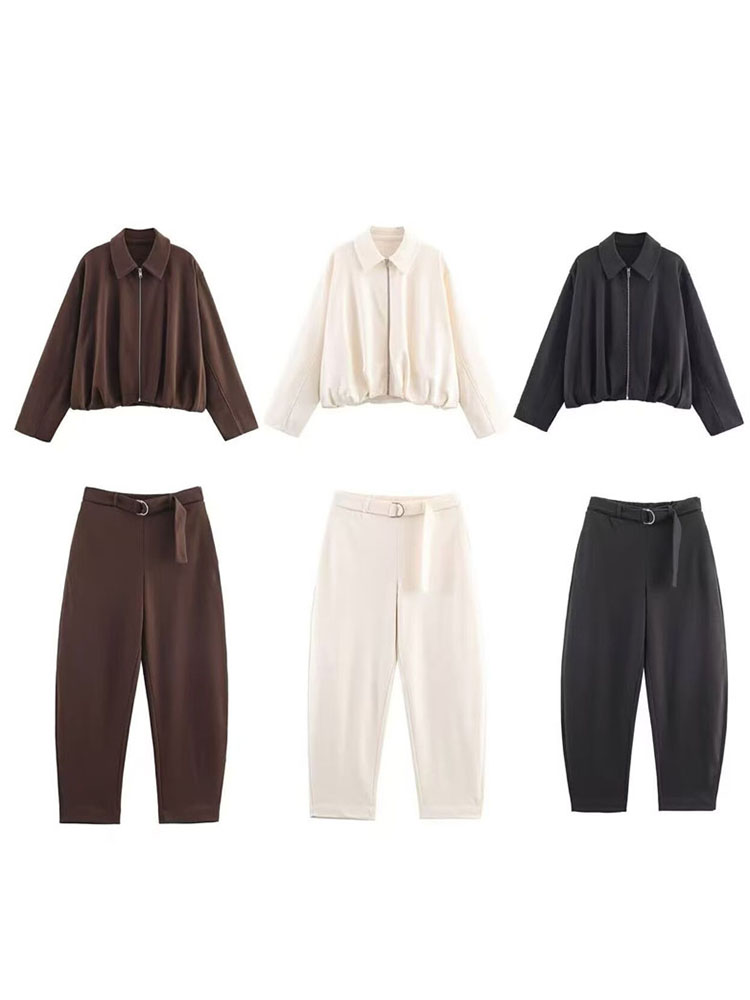HH 여성용 시크 라펠 긴소매 포켓 주름 장식 숏 코트 - Belt Mens Fashion 리뷰 및 가격