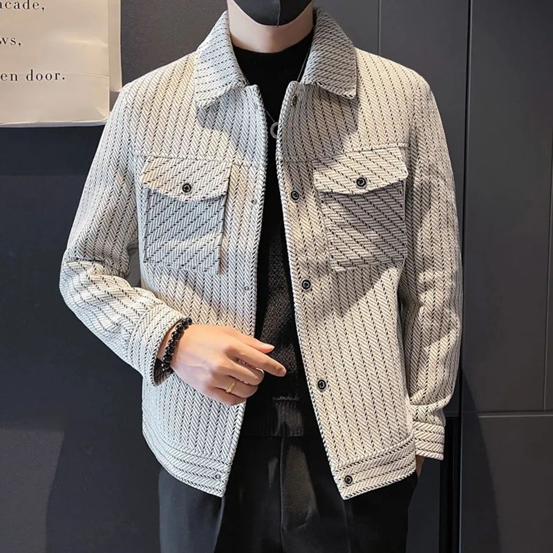 남성용 울 & 혼방 코트 스트라이프 화이트 겨울 세일  - Men'S Fashion Reviews 리뷰 및 가격