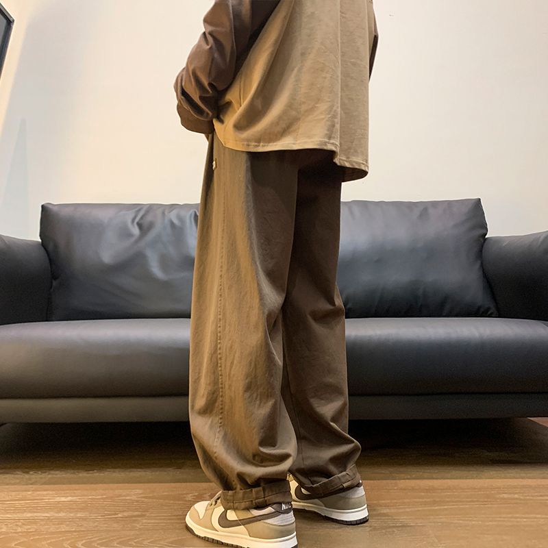 캐주얼 빈티지 스트레이트 실린더 루즈핏 카고 팬츠 남성 - Men'S Fashion Overalls 리뷰 및 가격
