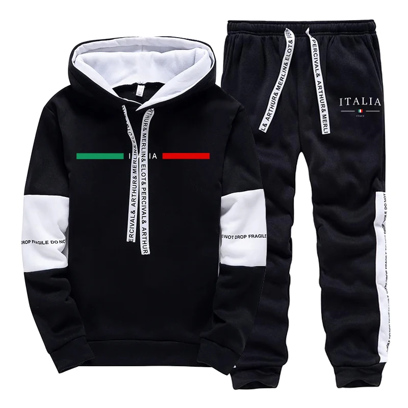 패션 남성 트랙수트 프린트 캐주얼 스웨트셔츠 스포츠웨어 - Men'S Fashion Clothing 리뷰 및 가격