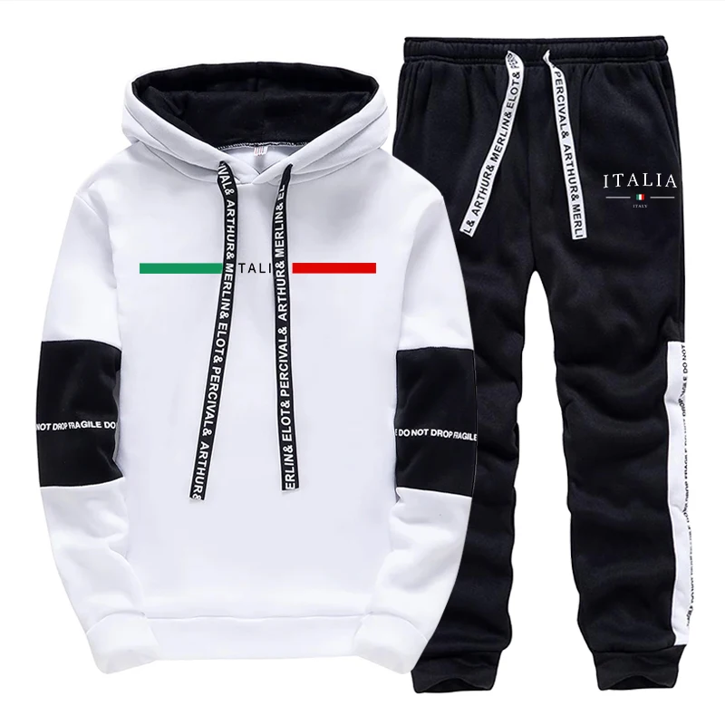 패션 남성 트랙수트 프린트 캐주얼 스웨트셔츠 스포츠웨어 - Men'S Fashion Clothing 리뷰 및 가격