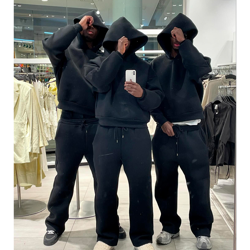 패션 새로운 느슨한 후드 티 스웨터 넓은 다리 운동복  - Men'S Fashion Reviews 리뷰 및 가격