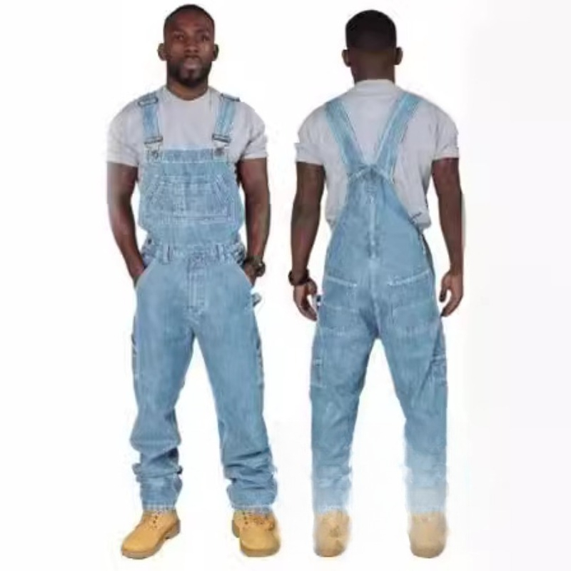 남성용 데님 데미지 오버올, 멜빵이 있는 패션 롱 팬츠 - Men'S Fashion Overalls 리뷰 및 가격