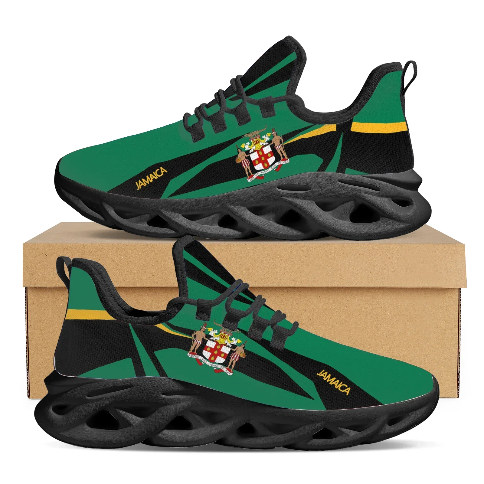 자메이카 국기 프린트 스니커즈 여성용 야외 스포츠 운동 - Men'S Fashion Running Shoes 리뷰 및 가격
