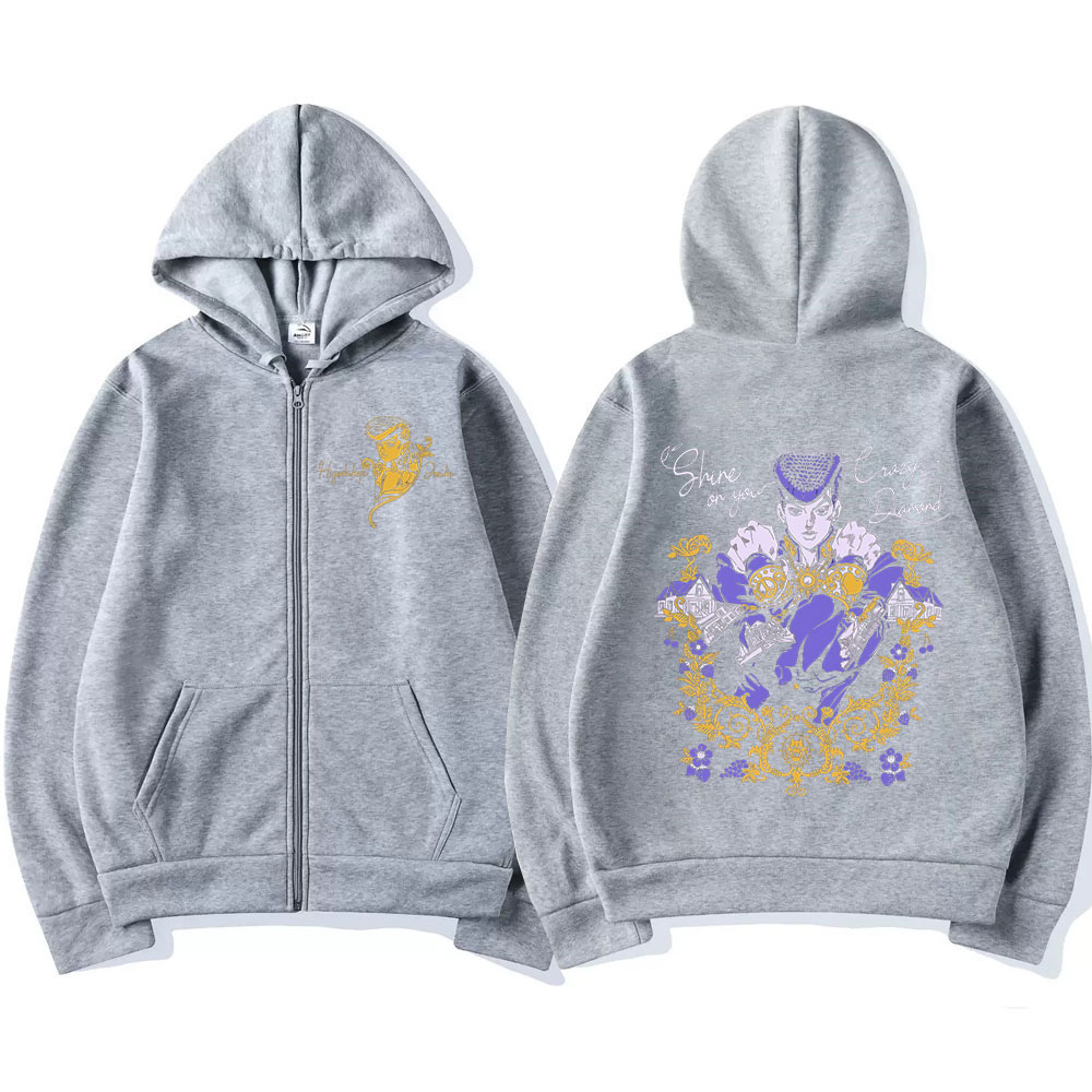 애니메이션 조조 기묘한 모험 지퍼 후드 히가시카타 조스 - Men'S Fashion Zipper Hoodie 리뷰 및 가격