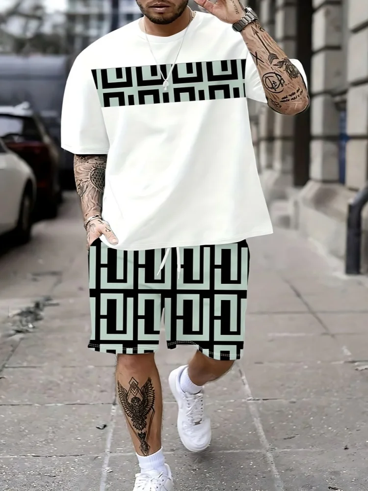통기성이 좋고 캐주얼한 패션 3D 프린팅이 적용된 여름 - Men'S Fashion Clothing 리뷰 및 가격