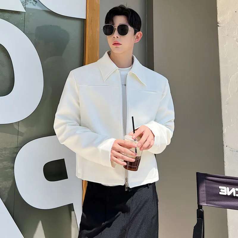 LUZHEN 패션 봄 새로운 솔리드 컬러 디자인 재킷  - Men'S Fashion Reviews 리뷰 및 가격