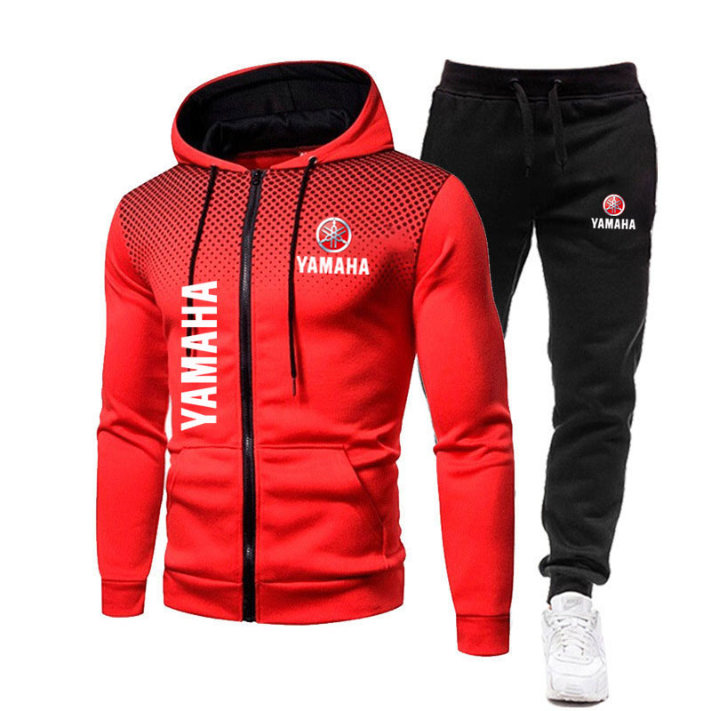 야마하 남성 세트 로고 프린트 봄 유행 캐주얼 야외용  - Mens Fashion Zip Up 리뷰 및 가격