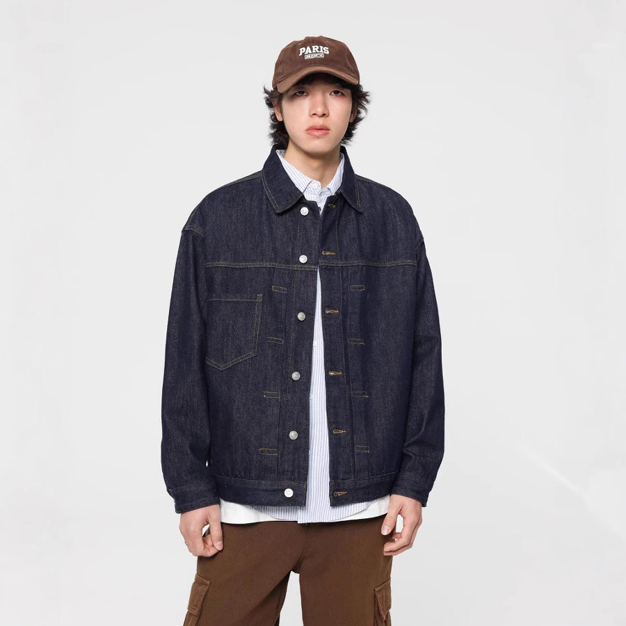 오리지널 컬러 데님 자켓 남성 일본 streetwear - Harrington Jacket 리뷰 및 가격