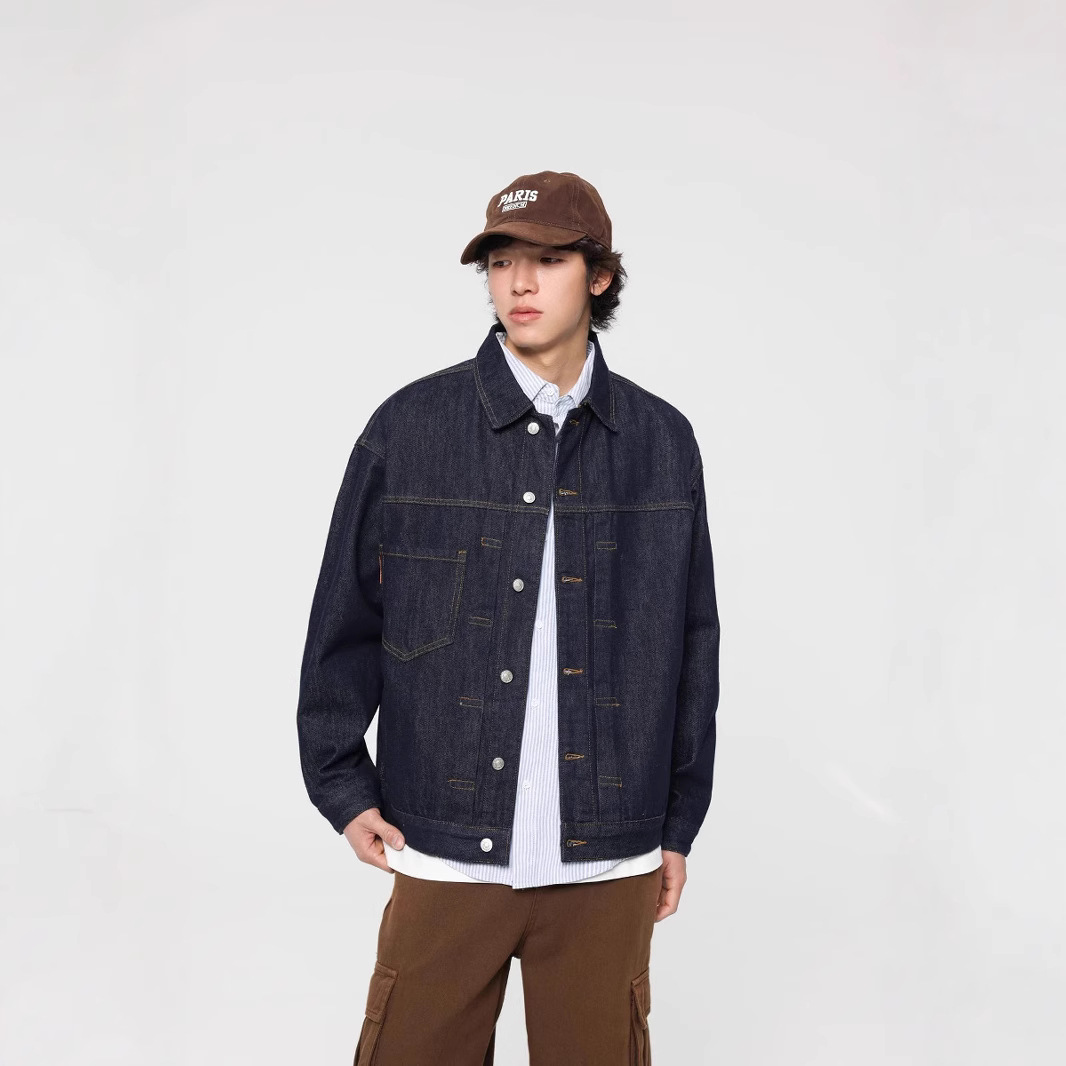 오리지널 컬러 데님 자켓 남성 일본 streetwear - Harrington Jacket 리뷰 및 가격