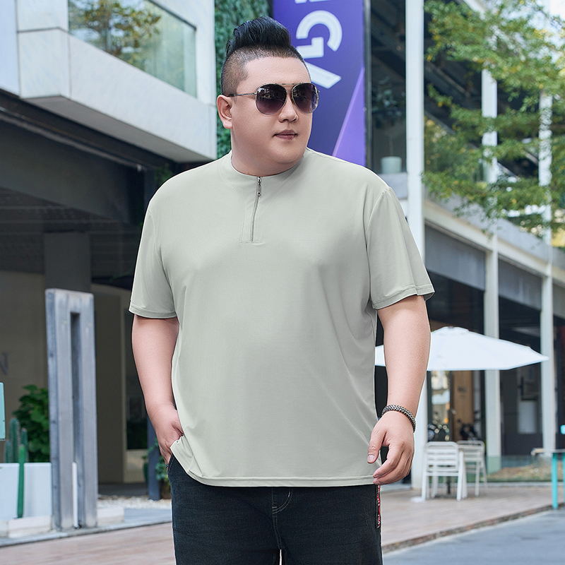 빅사이즈 9XL 남성 아이스 실크 헨리넥 반지퍼 티셔츠 - Mens Fashion Zip Up 리뷰 및 가격