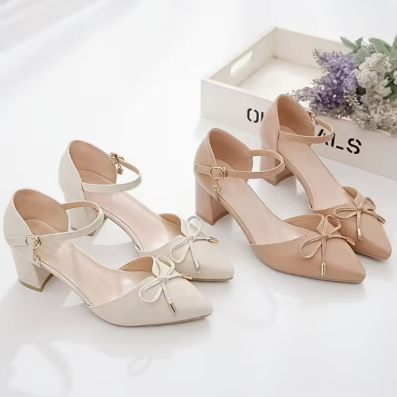 여성용 하이힐 샌들, 포인티드 토 펌프스, 리본 장식, - Mens Fashion Dress Shoes 리뷰 및 가격